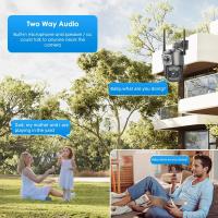 Cámara de Vigilancia Inteligente HD Inalámbrica y Impermeable Monitor de Doble Pantalla para Hogar al Aire Libre Cable de Alimentación Cordado - details 12