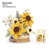 Bloques de Construcción de Cactusas Flor Eterna Bonsái Árbol Jardines Románticos Ladrillos DIY - details 34