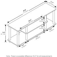 Turn-N-Tube Muebles TV sin Herramientas, Madera de Ingeniería, Pino Ámbar/Negro, 3 Niveles - details 3