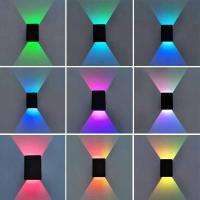 Lámpara de pared LED RGB para interiores, candelabro decorativo de 5W, con control remoto, colorido, Moderno - details 0