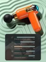 Pistola de Masaje Muscular con 9 Niveles Ajustables, Potente, Ultra Silenciosa y Pantalla Táctil LCD, Masajeadora con 4 Cabezas de Masaje para Relajación, Recuperación y Alivio de Fatiga - details 5