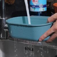 Colador multifunción para fregadero de cocina, escurridor de frutas y verduras, estante de almacenamiento de esponja, cesta de drenaje, utensilios para el hogar antibloqueo - details 3