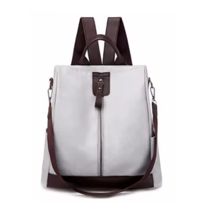 Mochila de Cuero pu antirobo para Mujer, bolso de mano, Bolsa de viaje informal - 1
