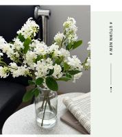 Nuevo paquete de flores de Lila artificiales decorativas DIY 39 Cm flor Artificial de seda flor falsa de plástico accesorios de fotografía - details 5