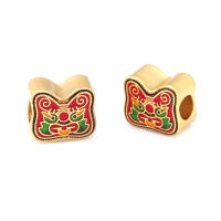 Pulseras de Brass Dorado Mate 4PCS Grande Agujero Abalorios para Hacer Joyas DIY - details 21