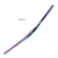 Manillar de aluminio ultraligero para bicicletas de montaña, color plateado, Horizontal, en forma de Golondrina, 720mm - details 5