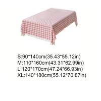 Decoración de mesa, mantel de lino a cuadros, estilo Pastoral, camino de mesa impermeable, antiincrustante con borlas, cubierta de mesa para el hogar - details 0