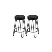 Juego de 2 Taburete de Bar Taburete de Altura Ajustable 89-111 cm Taburete Industrial Metal Silla de Cocina Tasburete Alto para Cocina Bar Comedor Gris Claro - details 11