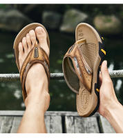 Sandalias de Cuero de Vaca para Hombres Zapatos de Playa de Tamaño Grande con Antideslizante y Resistente al Desgaste Ropa Exterior Diaria - details 15