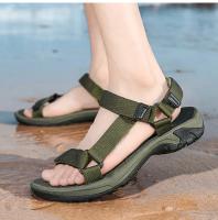 Zapatos Abiertos De Verano De Alta Calidad Para Hombre, Sandalias Ajustables Para Exteriores, Gladiador De Playa Roma, Transpirable, Verde, Negro Puro, Talla Grande 47 48 - details 19