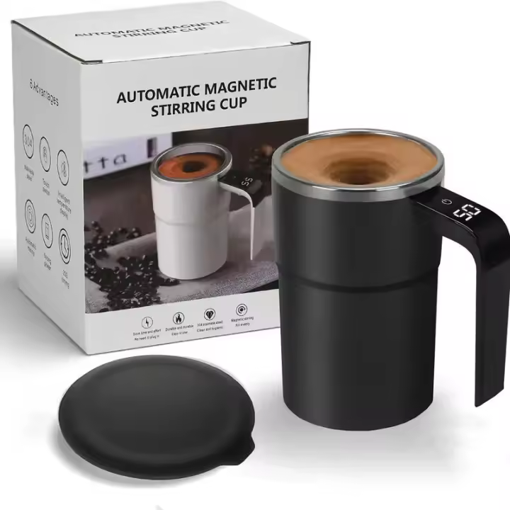 380ML Taza Eléctrica de Café con Agitación Automática IP67 Impermeable Libre de BPA Taza de Café con Agitación Automática Recargable Taza de Té Magnética - 1