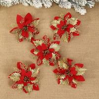 Flores Navideñas Brillantes 5Pcs Decoración de Árbol de Navidad para Hogar Regalos de Noel 2024 - details 5