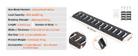 SucceBuy E Track Kit de rieles de amarre, rieles de acero, paquete de 4, carga segura y cargas pesadas de hasta 907 kg, rieles Etrack resistentes con tornillos para garajes, remolques, amarres de motocicletas, montajes de ATV - details 3