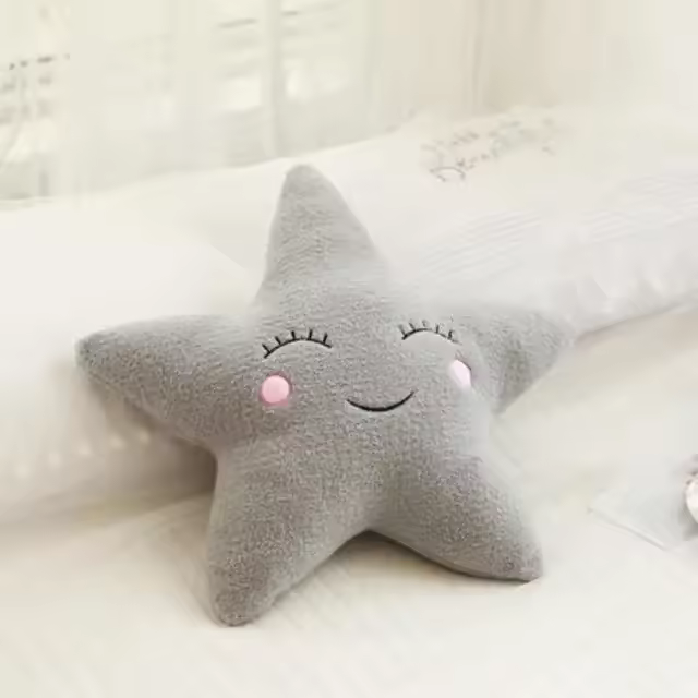 Nueva nube de peluche, Luna, estrella, gota de lluvia, almohada de felpa, cojín suave, juguetes para niños, bebés, niñas, regalo de Navidad, decoración para habitación y coche - 1