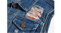 Chaquetas sin mangas de fiesta rasgadas de mezcla para hombre, estilo retro, hip hop, primavera y verano - details 4