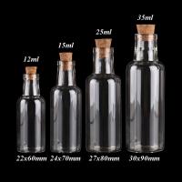 Botellas de Vidrio Pequeñas con Tapón de Corcho 12 Piezas por Lote Ideal para Arte DIY, Boda Favoritos Suministros de Artesanía - details 2