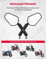 Espejos retrovisores para motocicleta M8 M10, espejo de manillar universal Emark, espejos retrovisores plegables 360 para motocicleta °   Ajuste para KTM Duke 390 duke790 890adv 1290 ADV Adventrue - details 9