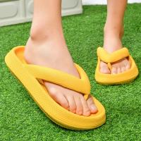zapatillas de suela gruesa para hombre, chanclas de EVA, zapatos de verano, zapatillas de pareja, sandalias de playa al aire libre, talla grande 47, 2024 - details 32
