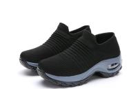 Zapatillas de deporte informales para mujer, cómodas zapatillas de correr de malla con cojín transpirable, zapatillas negras para mujer, zapatos de estudiante 2025 - details 1