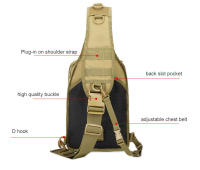 Mochila de Deporte al Aire Libre para Senderismo y Camping Bolso de Pecho Táctico Militar para Caza y Pesca Bolsa de Hombro Cruzada Molle para Escalada - details 3