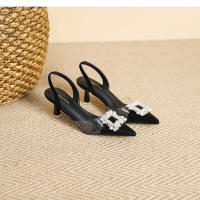 Elegantes sandalias de tacón alto con punta de diamante - details 23