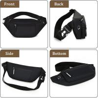 Bolso de riñón de moda para mujer, antirrobo, estable con conector para auriculares, ideal para correr, hacer senderismo y trotar. - details 2