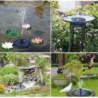 Fuente de 1w para jardín, Baño de aves, bomba alimentada por energía Solar, cascadas independientes con 8 boquillas para patio trasero - details 2