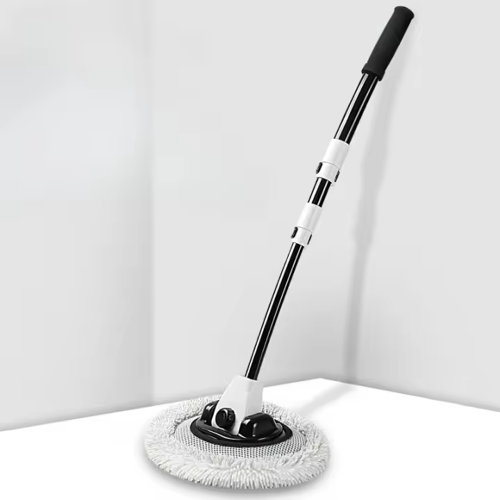 Soft Chenille Wash Brush Telescopic Handle Mopa for r Cleaning Auto Accessories - 1
