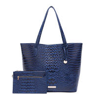 Nuevo europeo y americano transfronterizo Amazon estación independiente portátil tote madre retro bolso de las mujeres multicolor Brahman patrón de cocodrilo - details 1