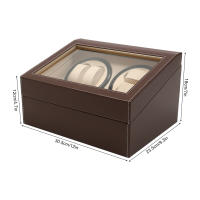 Caja giratoria automática para relojes, 4 y 6, rotación silenciosa, caja de lujo para hombre - details 7