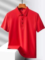 Campamento de verano para hombres, M-5XL, camiseta de manga corta de secado rápido, palo de golf elástico de seda helada transpirable, morado, 18 colores - details 6