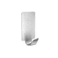 30 Uds ganchos adhesivos multiusos de acero inoxidable colgador de pared organizador toallero plata autoadhesivo ganchos pequeños Baño - details 0