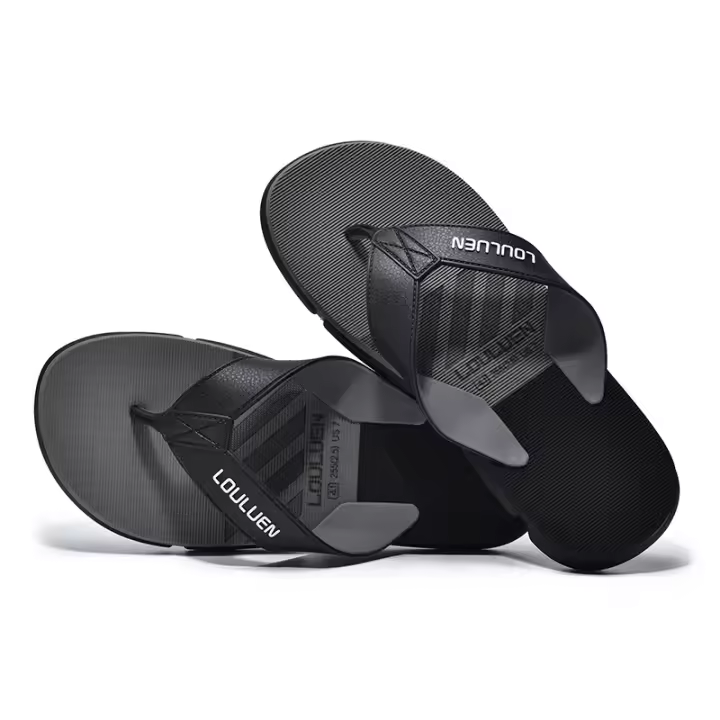 Temporada de los hombres de arrastre de verano de los hombres de la moda eva de fondo grueso zapatillas de los hombres de la playa antideslizante, al aire libre zapatillas frescas - 1