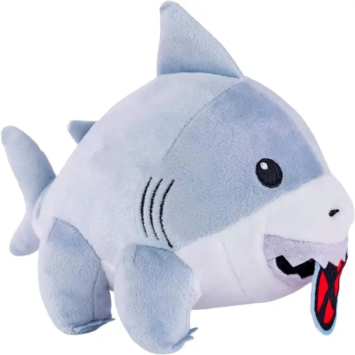 Jeff The Land Shark Peluche 9,8", tiburón relleno de peluche de tiburón, muñeco de almohada de peluche suave - 1