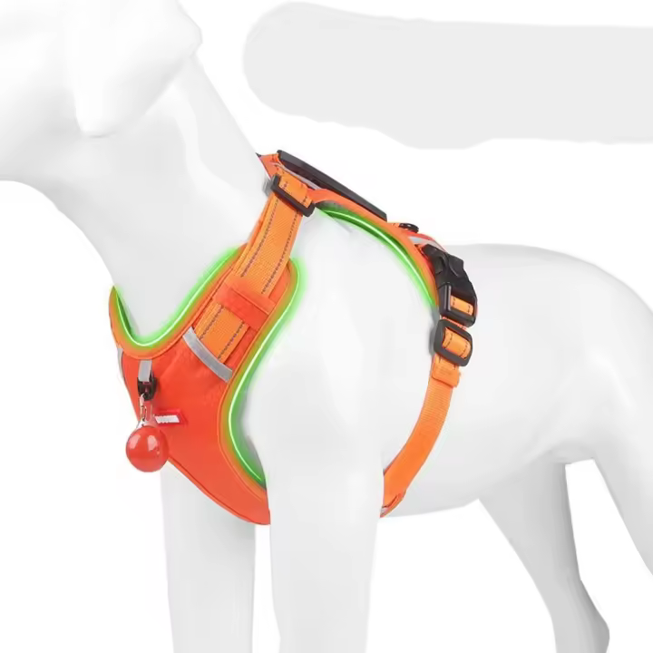 Tracción Halter a prueba de explosiones Control de impacto comportamiento mascota correa de pecho perro arnés chaleco suministros para mascotas arneses para mascotas correa - 1