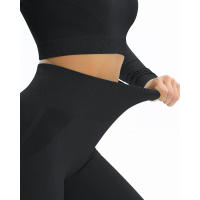 -Leggings de yoga sin costuras para mujer, leggings de gimnasio, ropa deportiva de entrenamiento, pantalones de cintura alta - details 7