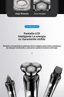 Maquinilla De Afeitar Universal, Portátil De Los Hombres, Eléctrica, De Carga Rápida, Modelos De Pantalla Digital Inteligente - details 4