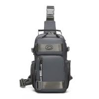 Bolso de hombro a la moda para hombre, bolso de pecho multifunción de gran capacidad, bolso de mensajes deportivo, bolso cruzado de tela de Color sólido para hombre - details 20