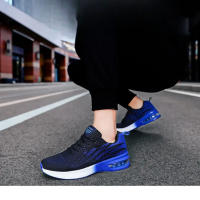 Zapatillas de moda para hombre Fly Weave Suela suave transpirable Antideslizante Zapatillas de deporte ultra ligeras Air Cushion Running Shoes - details 0