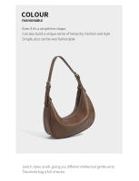 Bolso vintage para las axilas, bolso de media luna para principiantes, bolso de mensajero para el hombro del viajero. - details 11