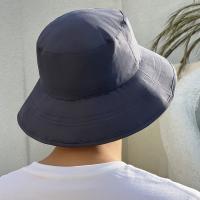 Sombrero de cubo para acampar a la moda Simple, Color sólido, a prueba de viento, sombrero de playa para exteriores, protección UV, gorra con protección solar transpirable para senderismo - details 7