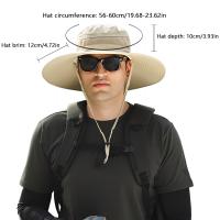 Sombrero de pesca con ventilador Solar de ala ancha para hombre, gorro de pesca de secado rápido, recargable, silencioso, de viento grande, para verano, playa, viaje, vacaciones - details 3