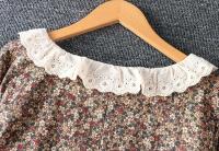 Estilo japonés Medi 2023 nuevo verano artístico Hipster con volantes ral algodón y en vestido suelto de manga larga Mujer - details 15