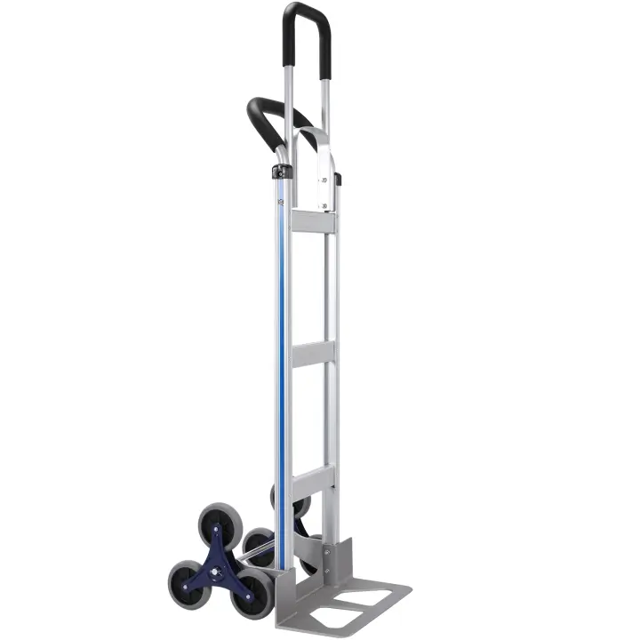 SucceBuy Carro para subir escaleras, capacidad de carga de 550 libras, plataforma rodante de aluminio con asas dobles, marco integrado - 1