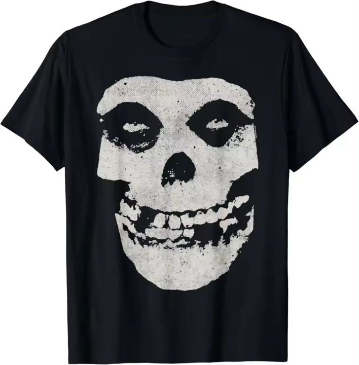 Misfits-Camiseta de calavera desgastada - 1