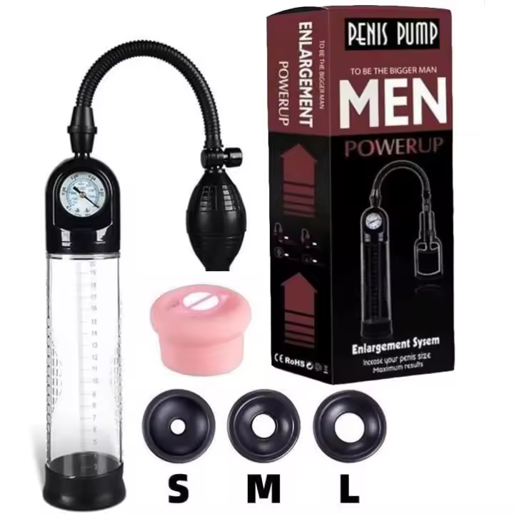 Bomba de vacío para pene - Juguete sexual para hombres para agrandar |   Ampliador de pene y bomba para pene con funda vaginal realista |   Bomba de pene premium para un mejor rendimiento y placer en bombas y ampliadoras Embalaje en caja de color - 1