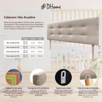 Cabezales de Cama Capitoné hasta el Suelo. Cabezal tapizado ACUALINE Tela y Polipiel. Cabeceros de Cama Matrimonio e Individual (Tela Beige, 160cm (Camas 150/160)) - details 28