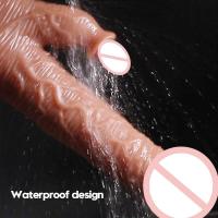 Leten Realista Telescópico Consolador Vibrador Femenino, Consoladores de Calefacción Punto G Vibradores de Estimulación Anal para Mujeres - details 3