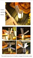 Lámpara plegable de camping Linterna recargable de 3 modos Lámpara portátil de camping para colgar en tiendas de campaña Luces de emergencia para el jardín - details 7
