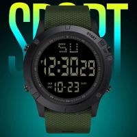 Reloj electrónico deportivo multifunción para hombre, deportivo militar, resistente al agua, luminoso, LED, Digital, con esfera grande, para estudiantes - details 1